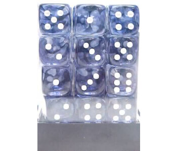 Nebula 36 * D6 Black / White 12mm Chessex Dice (CHX27808)