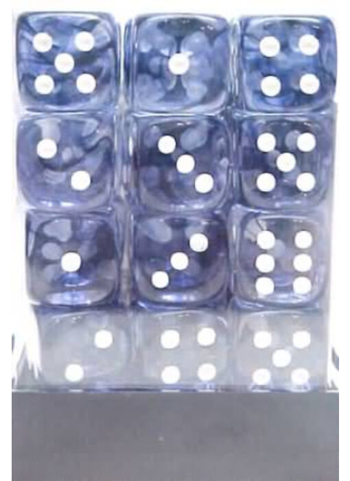Nebula 36 * D6 Black / White 12mm Chessex Dice (CHX27808)