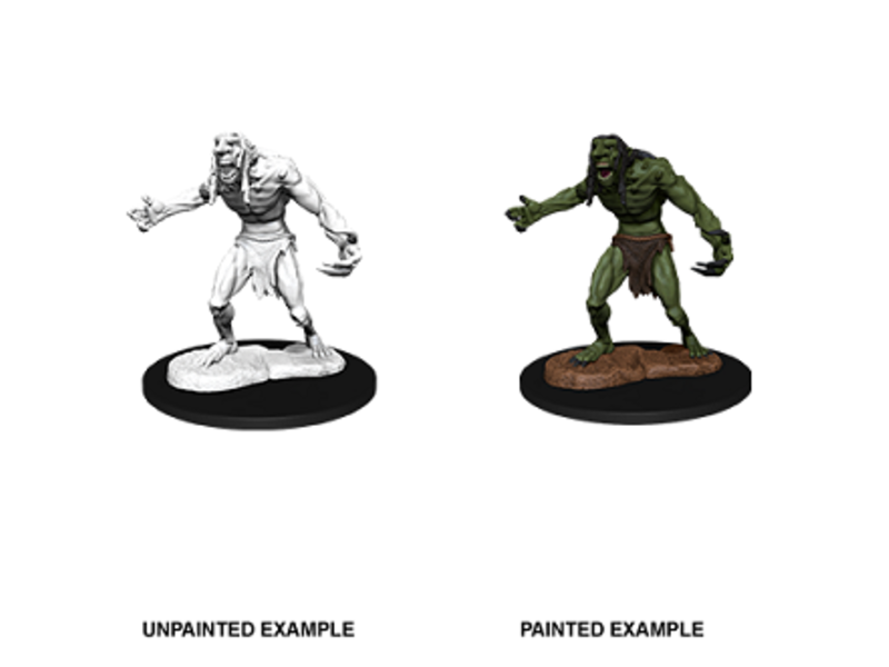 Wizkids D&d Unpainted Minis Wv12 Raging Troll