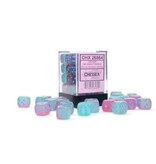 Chessex Gemini 36d6 Gel Grn-pink/blue Luminary 12mm