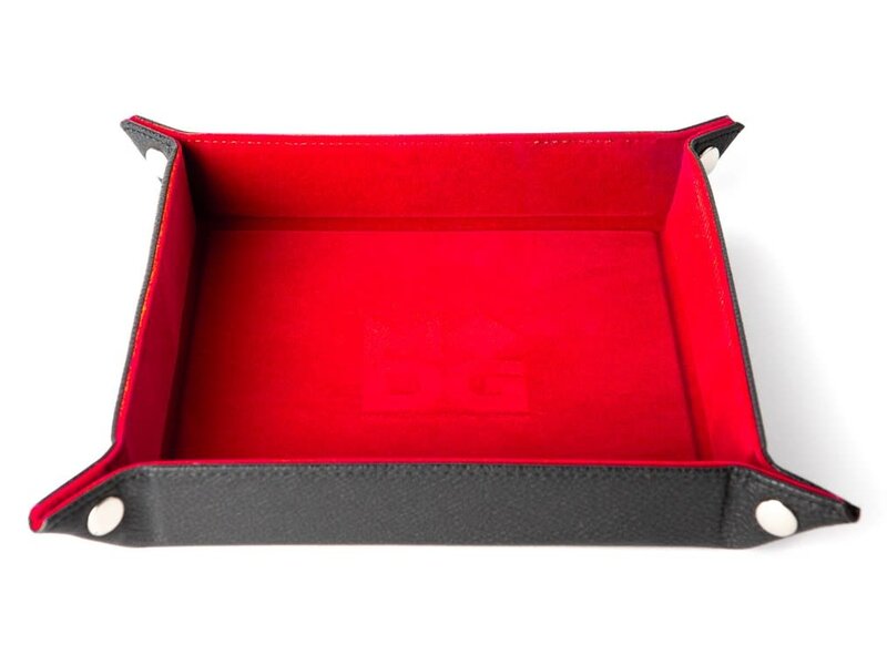 Fold Ultra Pro Dice Velvet Tray With Pu Leather Red