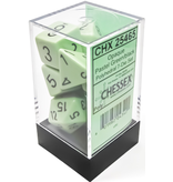 Chessex Opaque 7-die Set Polyhedral Pastel Green/black