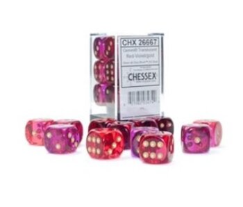 Gemini 12d6 Translucent Red-violet/gold 16mm