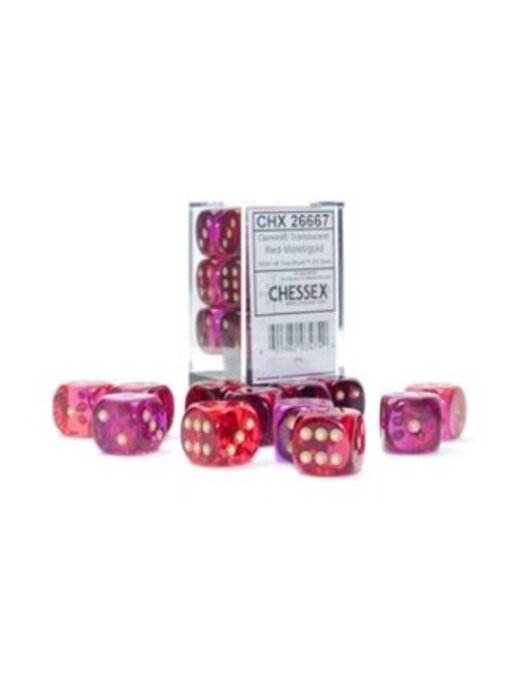 Gemini 12d6 Translucent Red-violet/gold 16mm