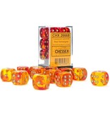 Chessex Gemini 12d6 Translucent Red- Yellow/gold 16mm