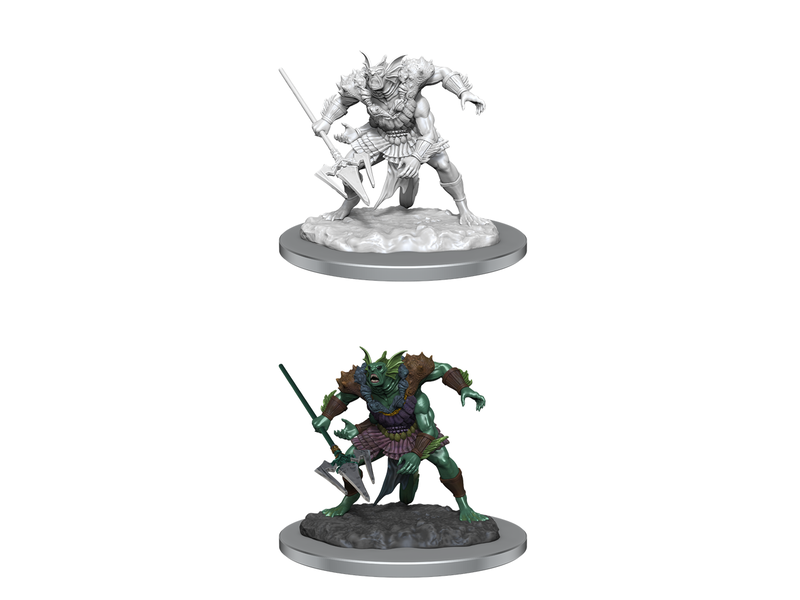 Wizkids D&d Unpainted Minis Wv20 Sahuagin Baron