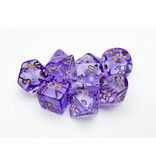 Chessex Translucent 7-die Set Lavender/gold