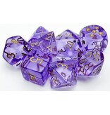 Chessex Translucent 7-die Set Lavender/gold