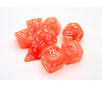 Translucent 7-die Set Neon Orange/white