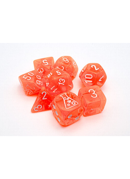 Translucent 7-die Set Neon Orange/white