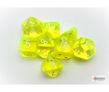 Translucent 7-die Set Neon Yellow/white
