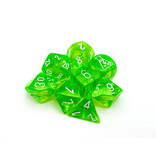 Chessex Translucent 7-die Set Rad Green/white