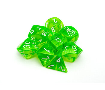 Translucent 7-die Set Rad Green/white