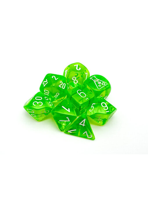 Translucent 7-die Set Rad Green/white