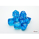 Translucent 7-die Set Tropical Blue/white