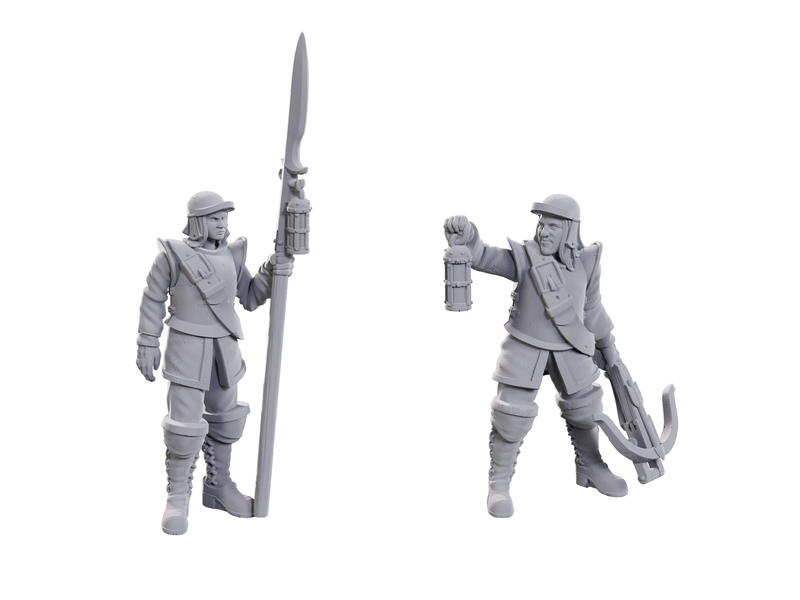 Wizkids Wizkids Unpainted Minis Wv23 Roadwardens Male & Female