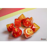 Chessex Gemini 7-die Set Polyhedral Red/yellow Luminary