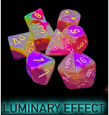 Chessex Gemini 7-die Set Polyhedral Red/yellow Luminary