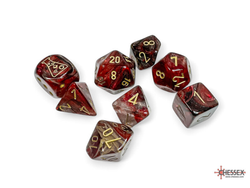 Chessex Borealis 7-die Set Polyhedral Cosmos/gold