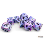 Chessex Festive 7-die Set Polyhedral Hydrangea/black