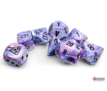Festive 7-die Set Polyhedral Hydrangea/black