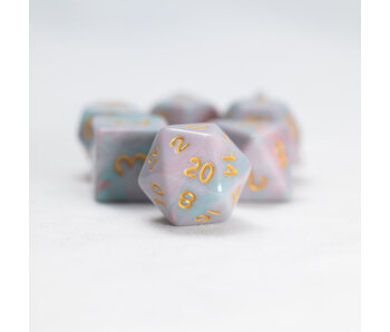 Sirius Dice Polyhedral Pink Unicorn 7-die Set