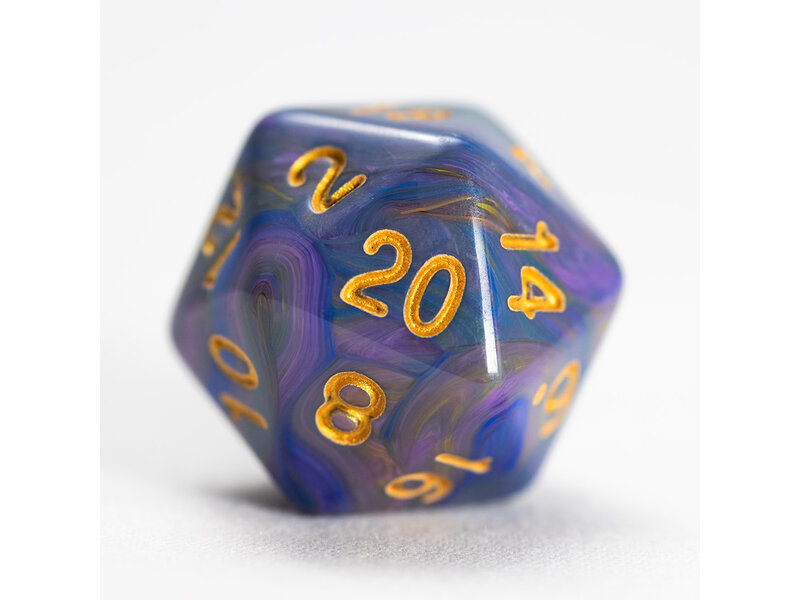 Sirius Dice Sirius Dice Polyhedral Purple Unicorn 7-die Set