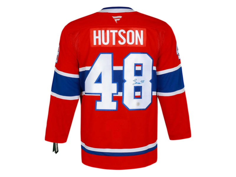 Lane Hutson Autographed Fanatics Premium Jersey