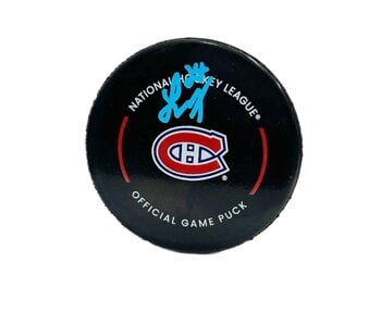 Logan Mailloux Autographed Puck - Official