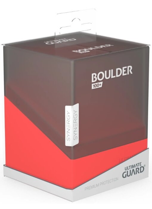 Ultimate Guard Deck Case Boulder 100+ Synergy Black/Red