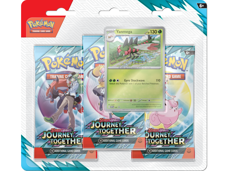 Pokémon Trading cards Pokémon TCG SV9 Journey Together 3 pack Blister (EN)