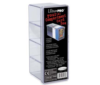 Ultra-Pro Storage Box - 4 Compartment Clear
