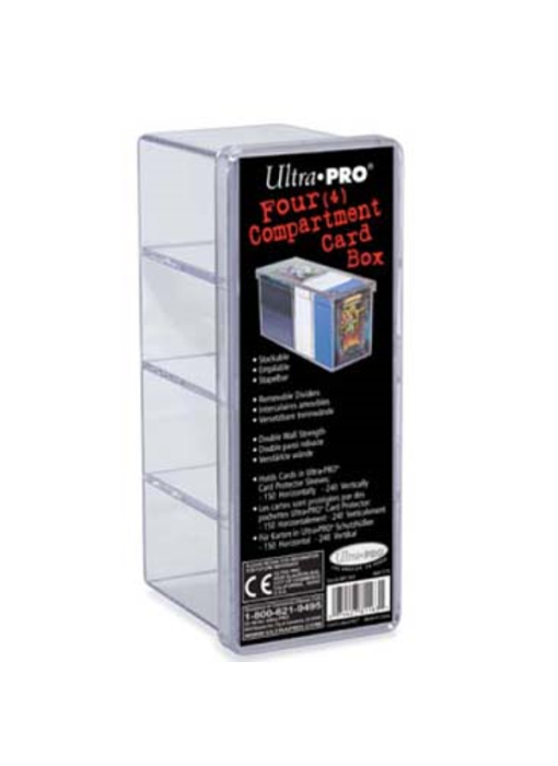 Ultra-Pro Storage Box - 4 Compartment Clear