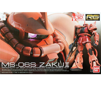 Bandai RG #2 1/144 MS-06S Zaku II (Char Aznables Custom) Mobile Suit Gundam