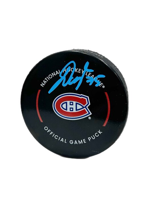 Jakub Dobes Autographed Puck - Official