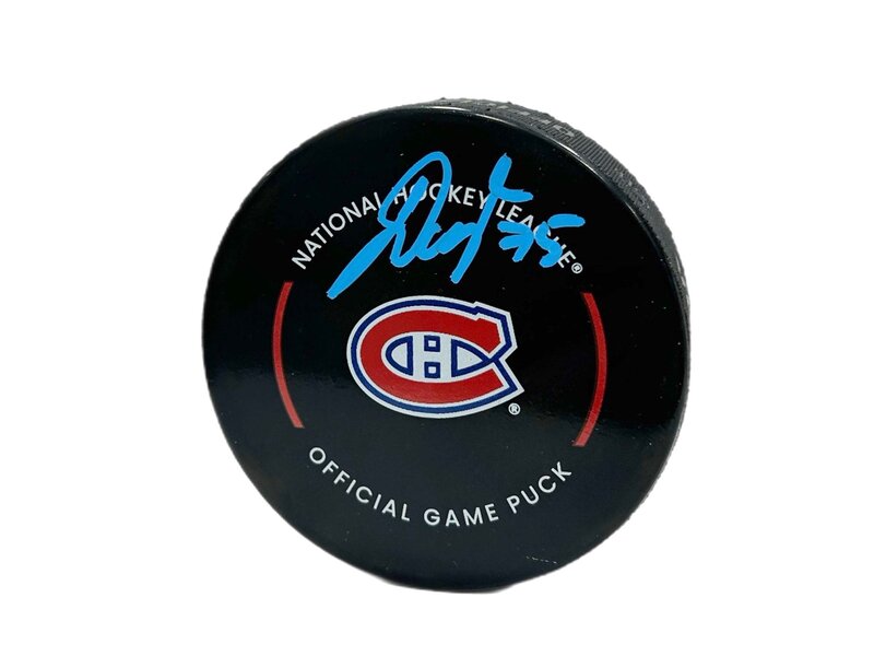 Jakub Dobes Autographed Puck - Official