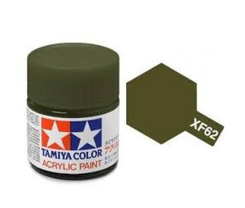 Tamiya Olive Drab Acrylic Flat Mini (XF-62)