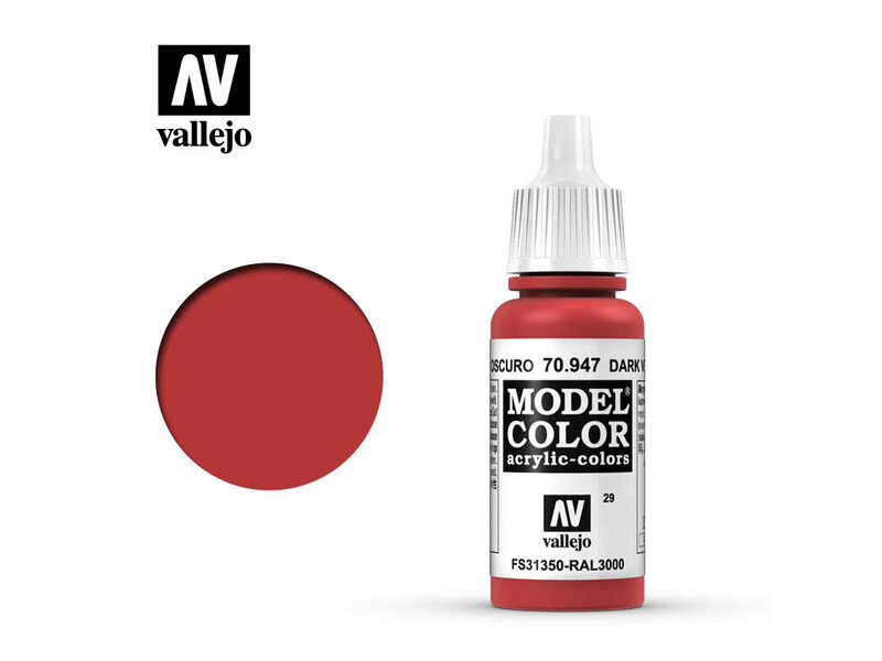 Vallejo Model Color Dark Vermillion (70.947)