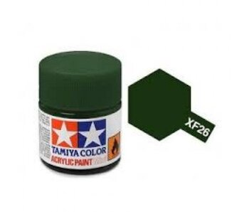 Tamiya Deep Green Acrylic Flat Mini (XF-26)