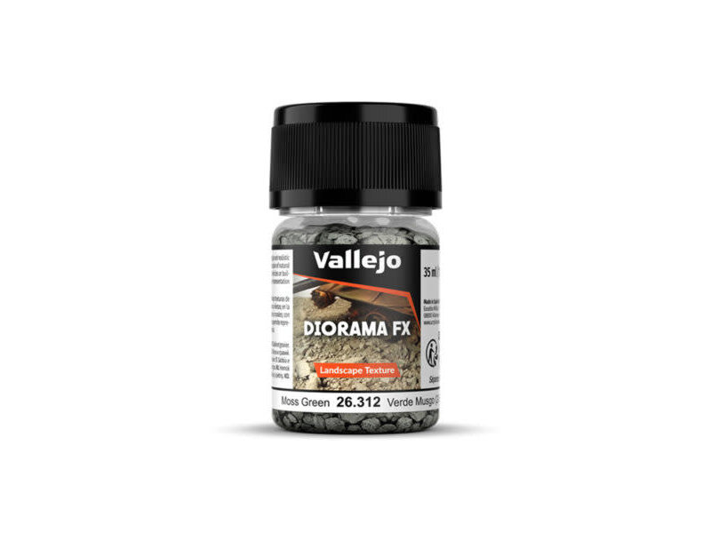 Vallejo Vallejo Diorama FX Landscape Textures Moss Green 2-5mm Grain (60g)