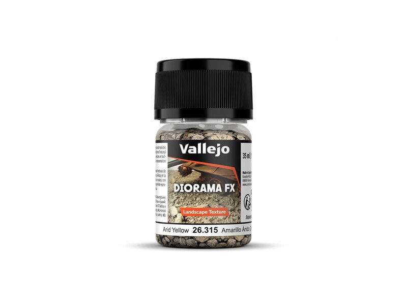 Vallejo Vallejo Diorama FX Landscape Textures Arid Yellow 1-2mm Grain (60g)