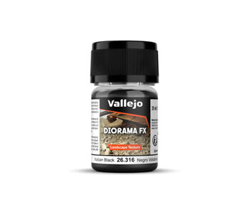 Vallejo Diorama FX Landscape Textures Vulcan Black 0.1-0.6mm Grain (60g)
