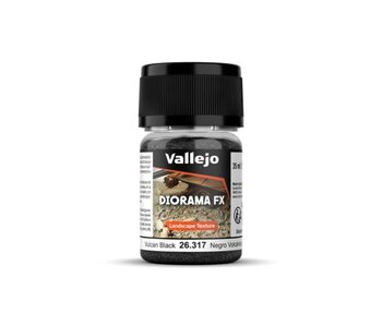 Vallejo Diorama FX Landscape Textures Vulcan Black 0.1-2mm Grain (60g)