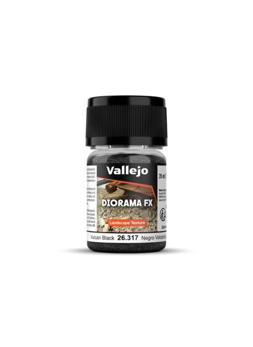 Vallejo Diorama FX Landscape Textures Vulcan Black 0.1-2mm Grain (60g)