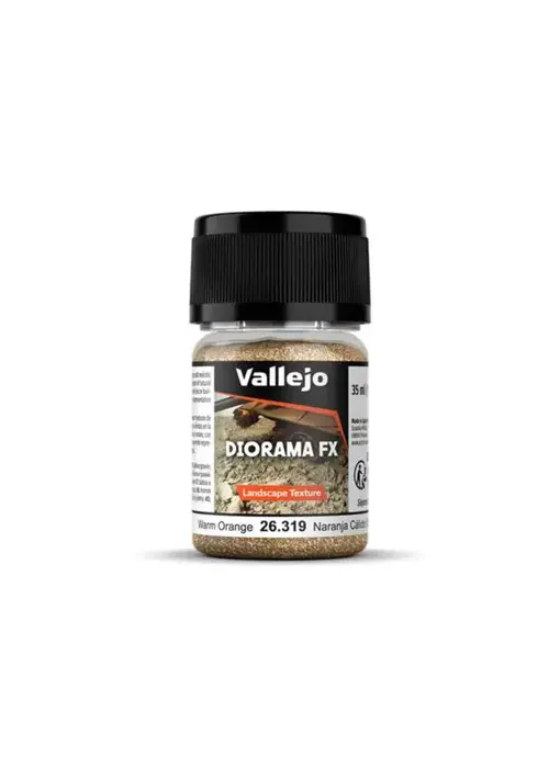 Vallejo Diorama FX Landscape Textures Warm Orange 0.1-0.6mm Grain (60g)