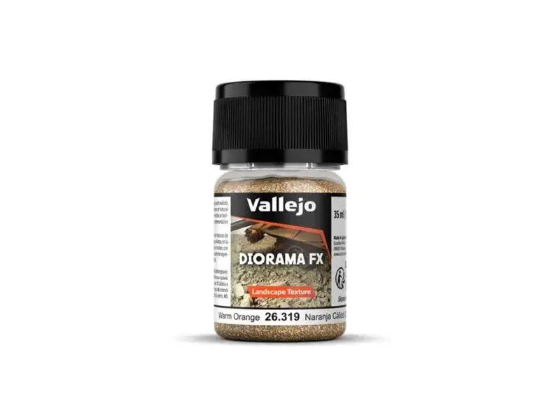 Vallejo Vallejo Diorama FX Landscape Textures Warm Orange 0.1-0.6mm Grain (60g)