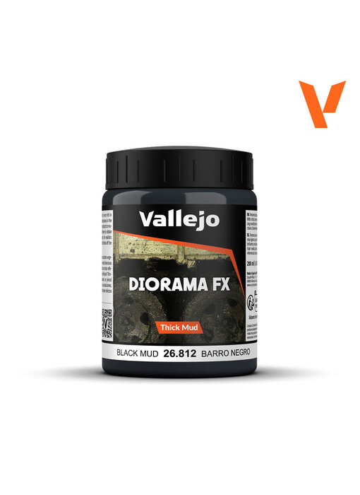 Vallejo Diorama FX Black Mud (200ml)