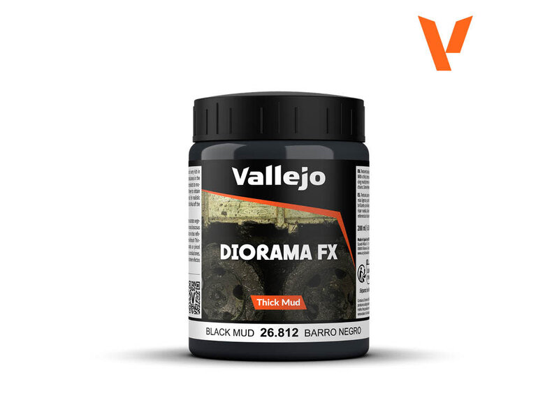Vallejo Vallejo Diorama FX Black Mud (200ml)