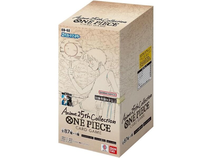 Bandai One Piece EB-02 Anime 25th collection Extra Booster Box (JP)