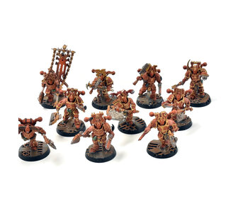 CHAOS SPACE MARINES 10 Khorne Berserkers Converted #1 WELL PAINTED 40K